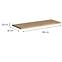 Kuchynská doska Loft II 180 cm dub craft,2