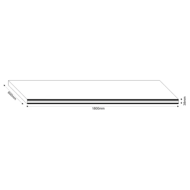 Kuchynská doska Loft II 180 cm dub craft,3