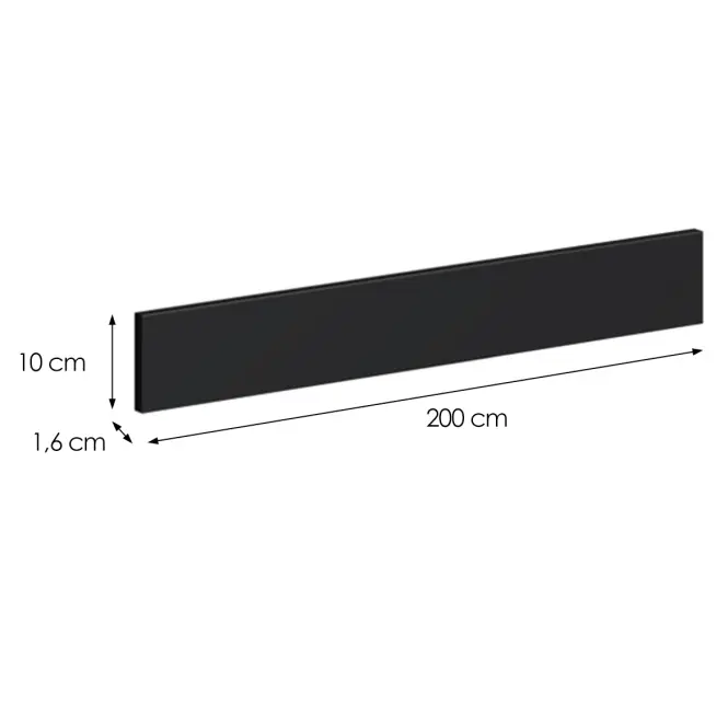Sokel Industry 200 cm čierna,2