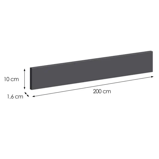 Sokel Loft II  200 cm grafit,2