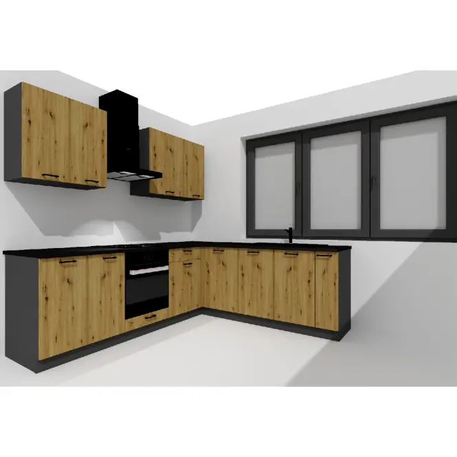 Kuchynská linka Anika 200/260 artisan/grafit,2