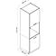 Kuchynská skrinka Anika D 60 PK/2133 P/L grafit/grafit,2