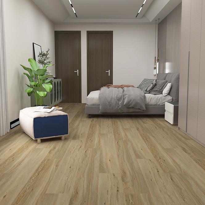Vinylová podlaha SPC Dub Latte 5/0,55mm Ultra Matt 3D