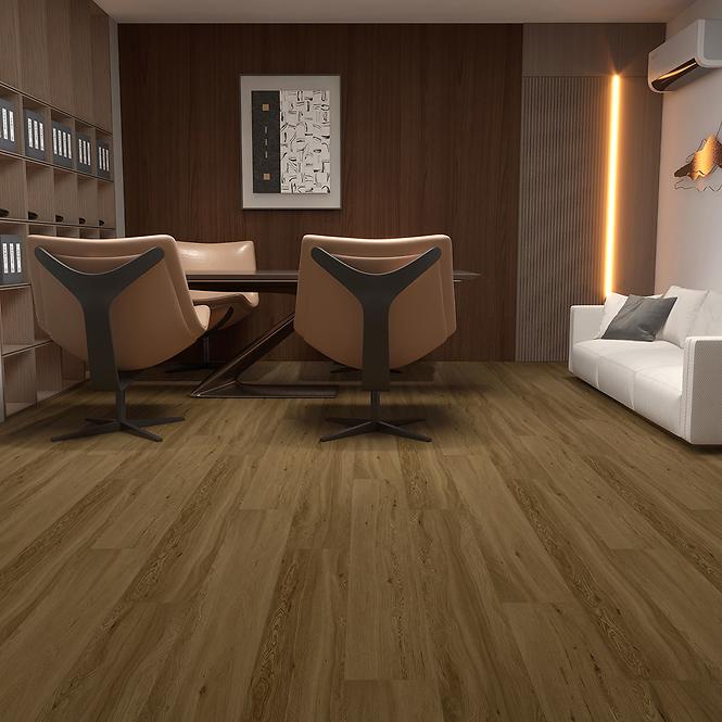 Vinylová podlaha SPC Dub Mocha 5/0,55mm Ultra Matt 3D