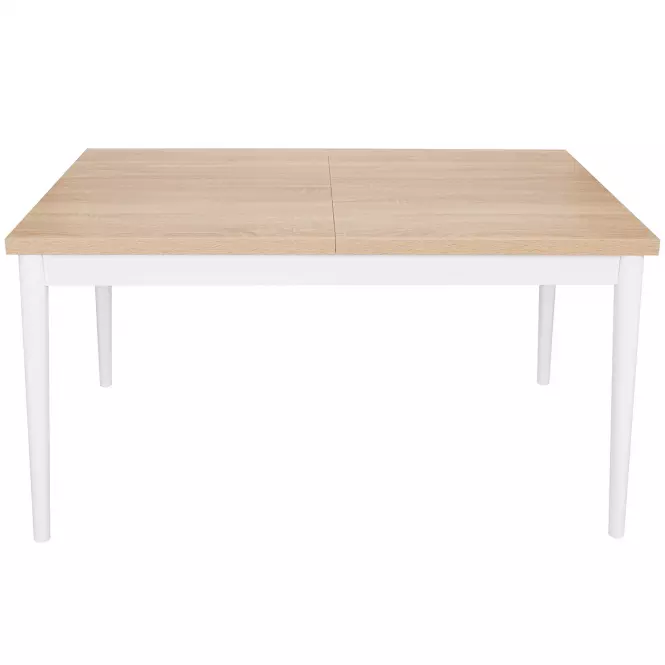 Stôl ST-05 140x80+40 cm sonoma/biela