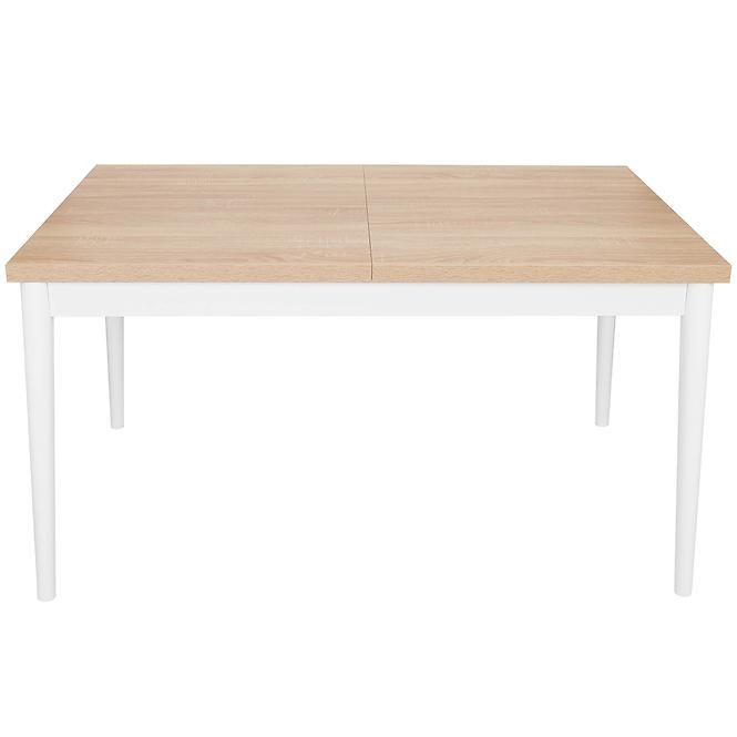 Stôl ST-05 140x80+40 cm sonoma/biela