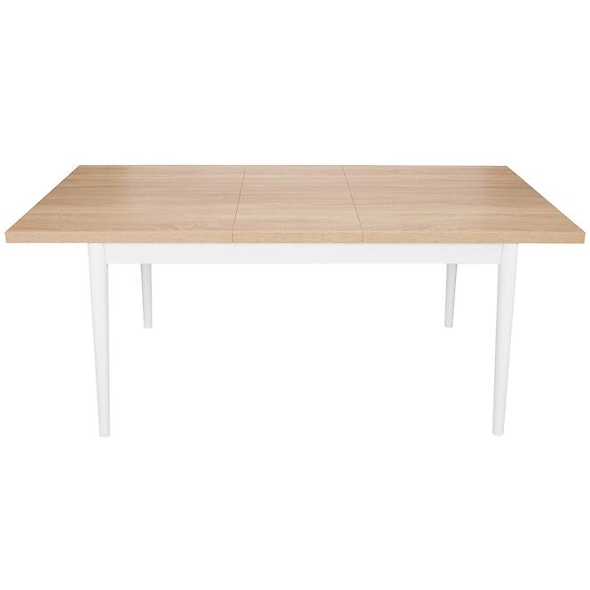 Stôl ST-05 140x80+40 cm sonoma/biela
