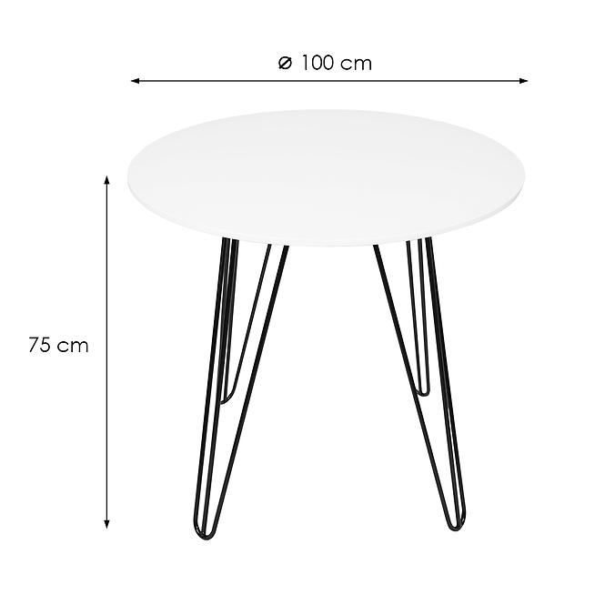 Stôl Harry 100 biela,2