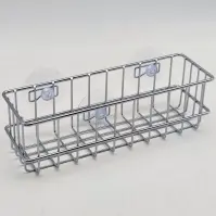 Kúpeľňová polica obdĺžniková, chróm