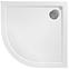 Vanička polokrúhla Look Rea K7909 white 80x100 ľavý,2