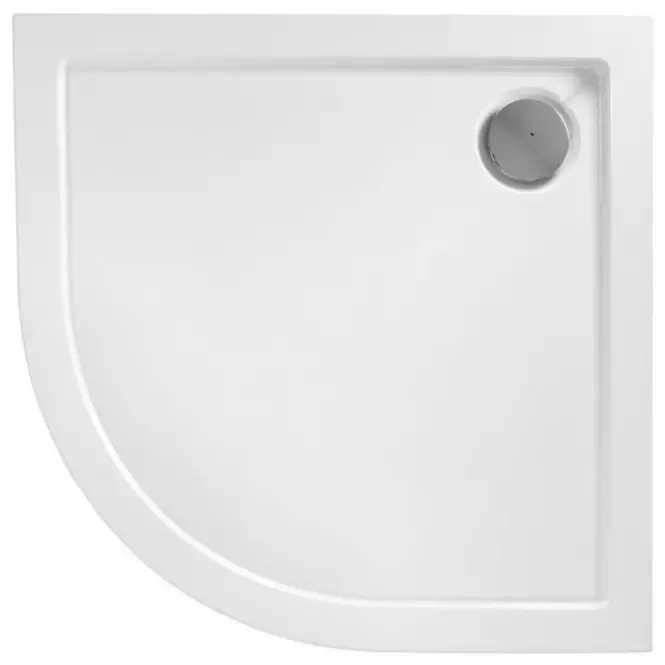 Vanička polokrúhla Look Rea K7906 white 80x100 pravý