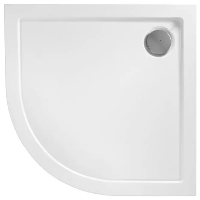 Vanička polokrúhla Look Rea K7908 white 80x80,2
