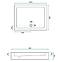 Vanička obdĺžniková Savoy Rea K5332 white 80x100,3