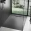 Vanička štvorcová Bazalt black 90x90,6