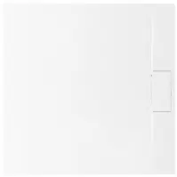 Vanička štvorcová Bazalt white 90x90