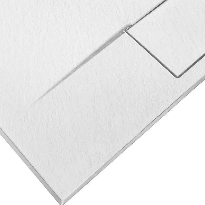Vanička štvorcová Bazalt white 90x90