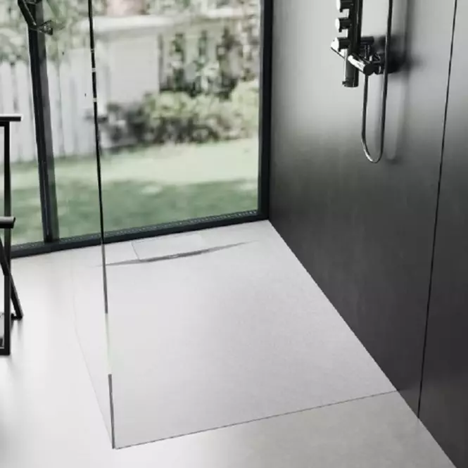 Vanička štvorcová Bazalt white 90x90