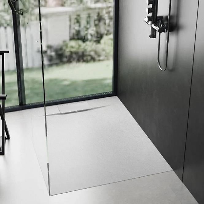 Vanička štvorcová Bazalt white 90x90