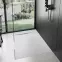 Vanička štvorcová Bazalt white 90x90,4