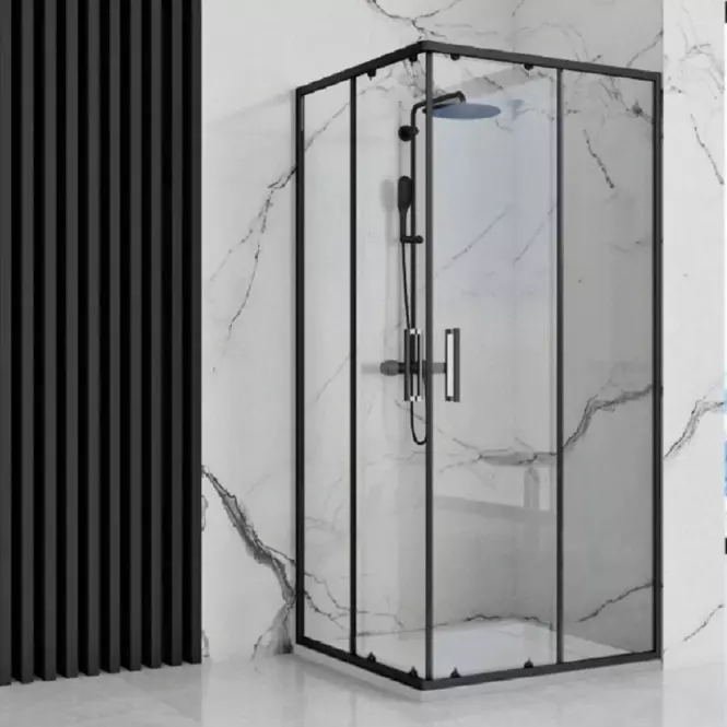 Vanička štvorcová Bazalt white 90x90