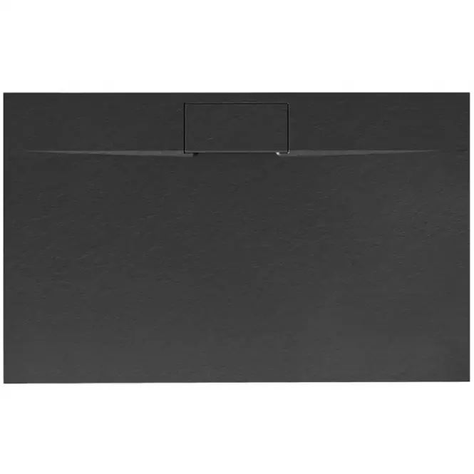 Vanička obdĺžniková Bazalt Long black 80x100,2