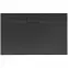 Vanička obdĺžniková Bazalt Long black 80x100,2