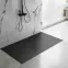 Vanička obdĺžniková Bazalt Long black 80x100,5