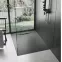 Vanička obdĺžniková Bazalt black 80x100,3