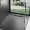 Vanička obdĺžniková Bazalt black 80x100,4