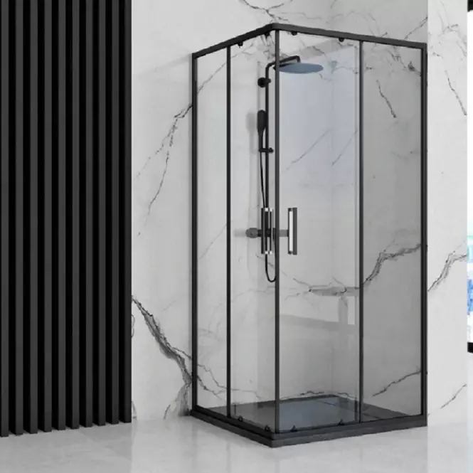 Vanička obdĺžniková Bazalt black 80x100