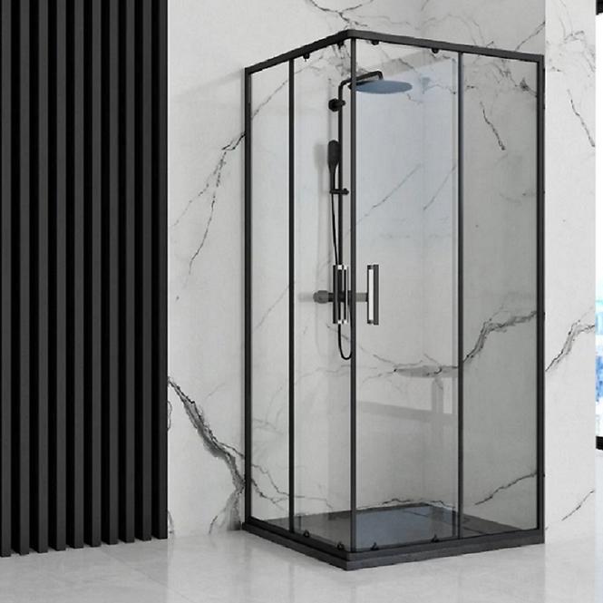 Vanička obdĺžniková Bazalt black 80x100