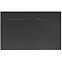Vanička obdĺžniková Bazalt Long black 80x120