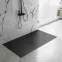 Vanička obdĺžniková Bazalt Long black 80x120,4