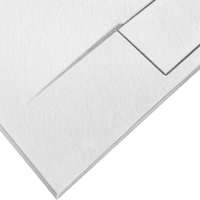 Vanička obdĺžniková Bazalt white 80x120