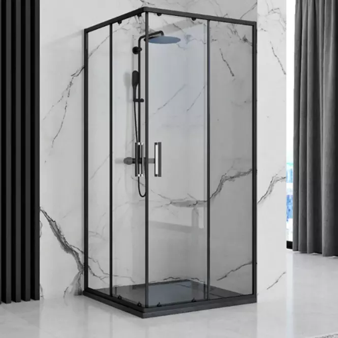 Vanička obdĺžniková Bazalt black 90x120