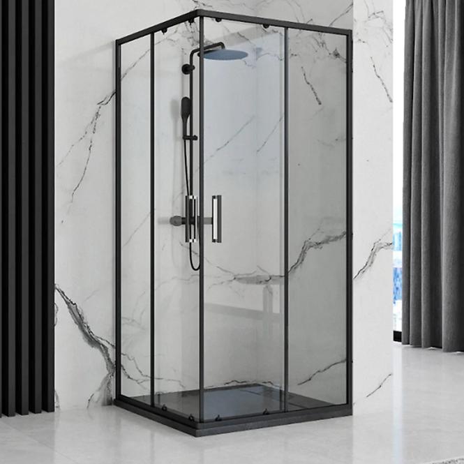 Vanička obdĺžniková Bazalt black 90x120