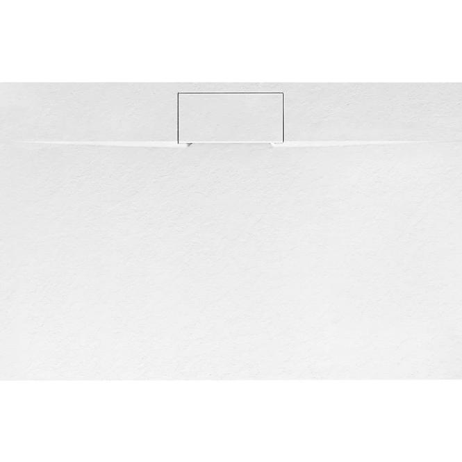 Vanička obdĺžniková Bazalt Long white 80x120