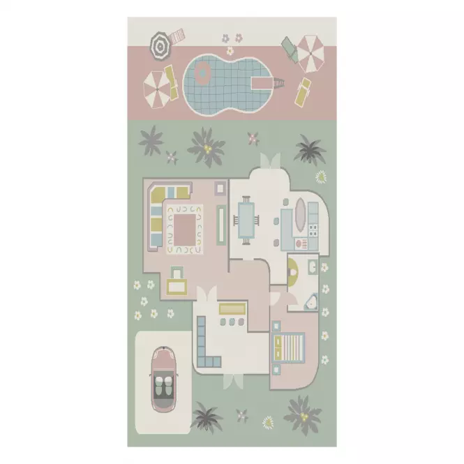 Koberec Frisee Bond Kids 1,6/2,3 40334 240 zelená 