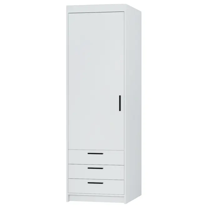 Skriňa Elena 60 cm – biela, jednodverová, zásuvky