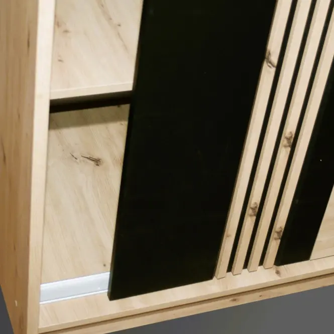 Skriňa Molto ML-200 artisan/čierna,4