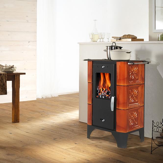Krbové kachle Bellino Goldbrown 6 kW
