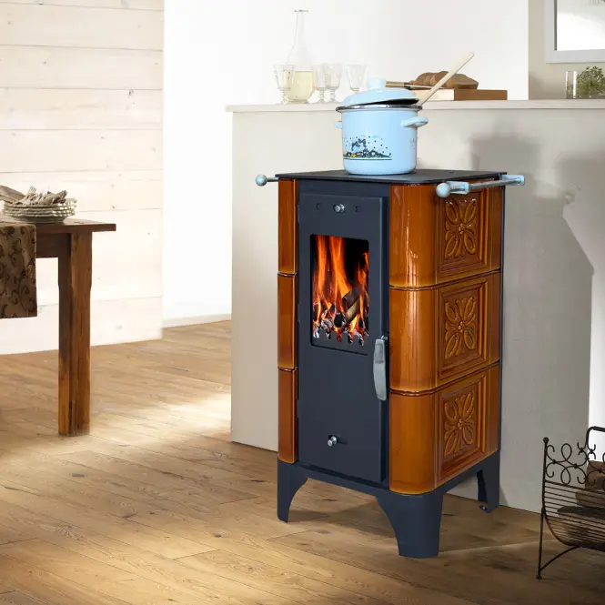 Krbové kachle Bellino Goldbrown 6 kW,3