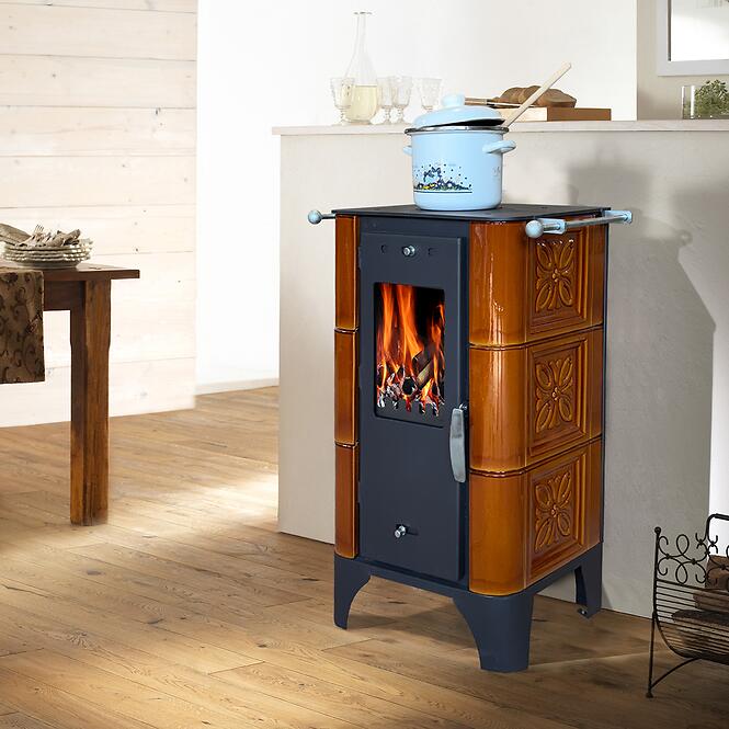 Krbové kachle Bellino Goldbrown 6 kW,3