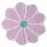 Kúpeľňový koberček Fi 70cm ružový Cotton Floral