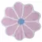 Kúpeľňový koberček Fi 70cm ružový Cotton Floral