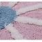 Kúpeľňový koberček Fi 70cm ružový Cotton Floral,2