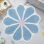 Kúpeľňový koberček Fi 70cm modrý Cotton Floral,2