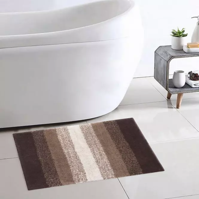 Kúpeľňový koberček 60x50cm Brown Ombre