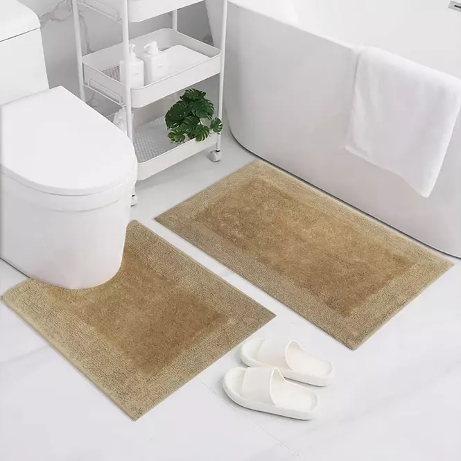 Set kúpeľňových koberčekov 50x80 + 40x60 cm Beige Peace