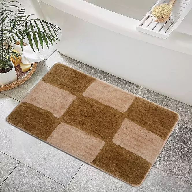 Kúpeľňový koberček 50x80cm Taupe Bricks,2